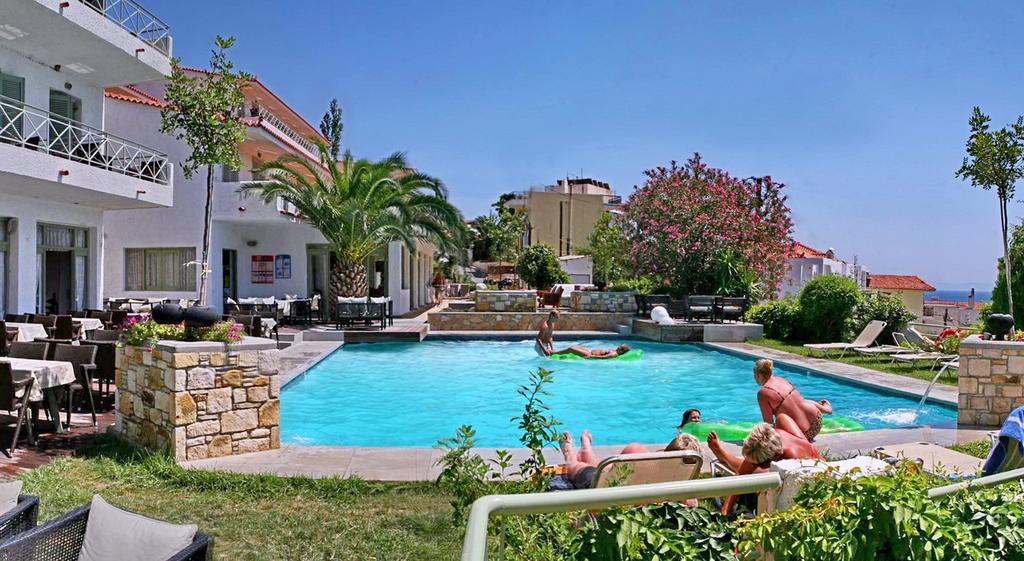Sandy Bay Hotel Plomari ภายนอก รูปภาพ