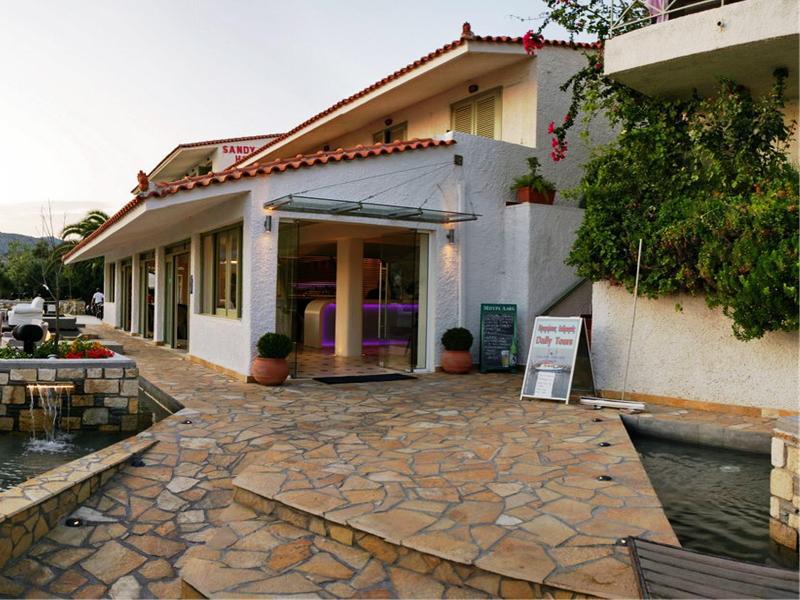 Sandy Bay Hotel Plomari ภายนอก รูปภาพ