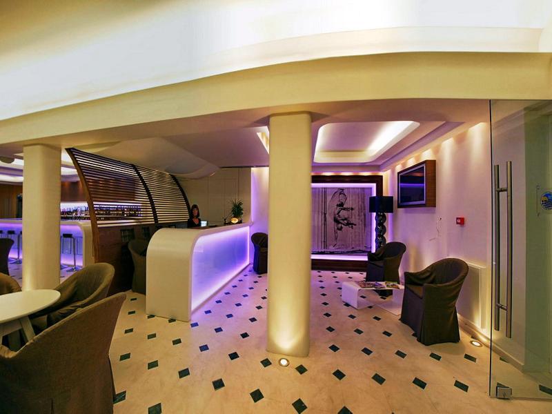 Sandy Bay Hotel Plomari ภายนอก รูปภาพ