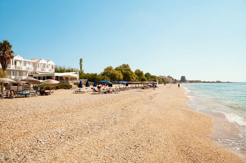 Sandy Bay Hotel Plomari ภายนอก รูปภาพ