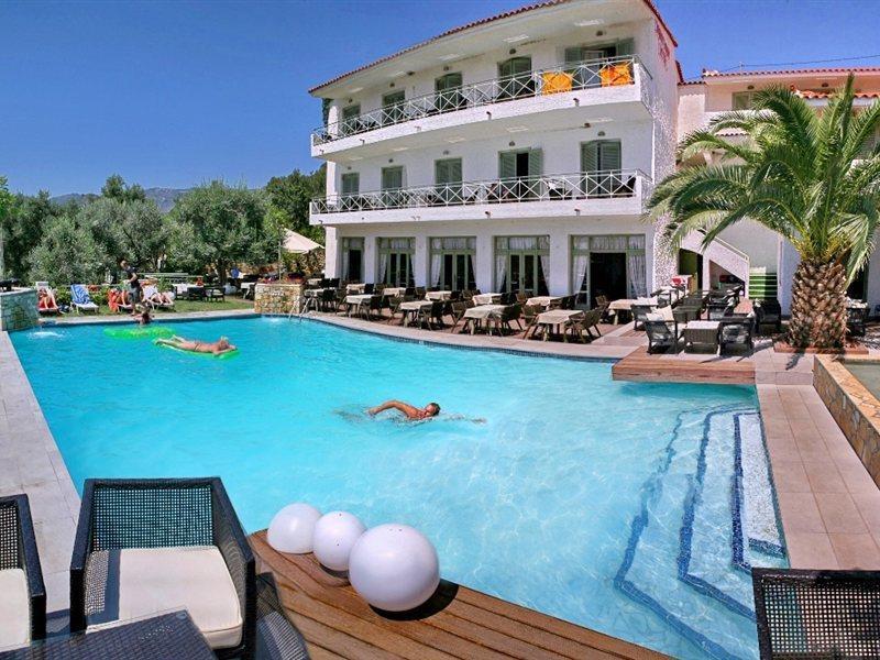 Sandy Bay Hotel Plomari ภายนอก รูปภาพ