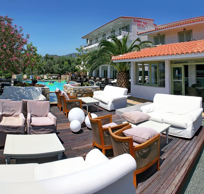 Sandy Bay Hotel Plomari ภายนอก รูปภาพ