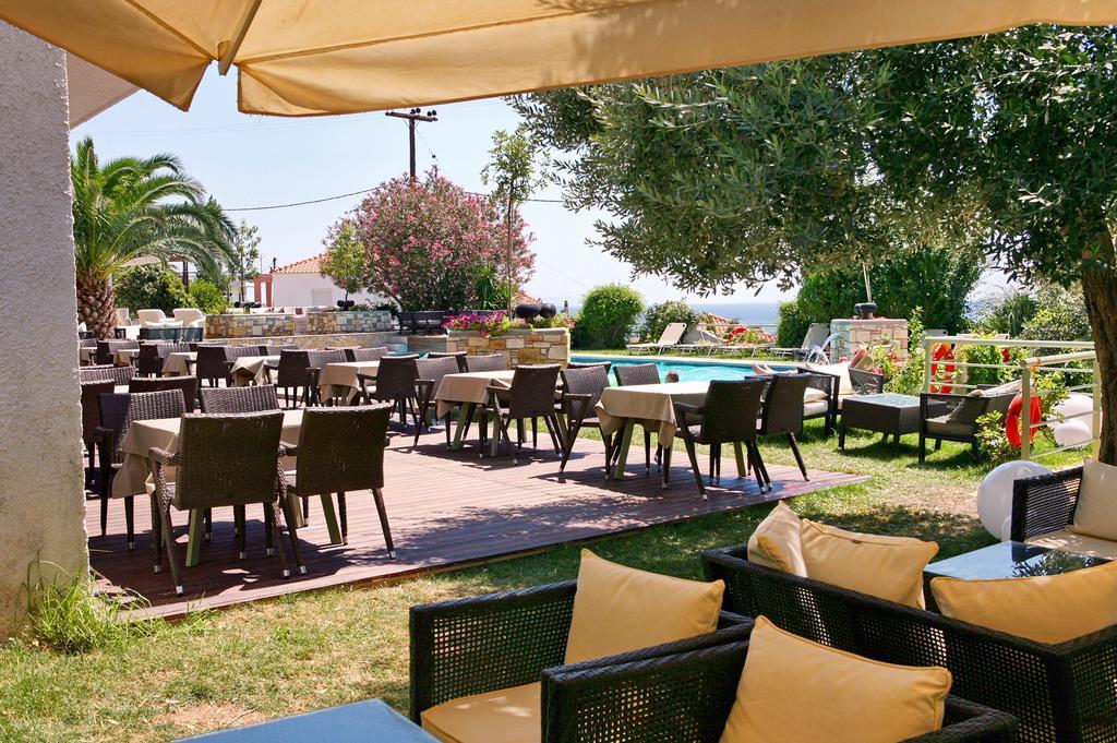 Sandy Bay Hotel Plomari ภายนอก รูปภาพ